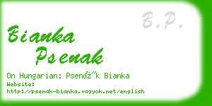 bianka psenak business card